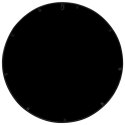  Lustro ogrodowe, czarne, 60x3 cm, okrągła żelazna rama Lumarko!