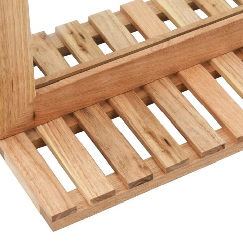  Lustro łazienkowe, 60x12x62 cm, z ramą z drewna orzechowego Lumarko!