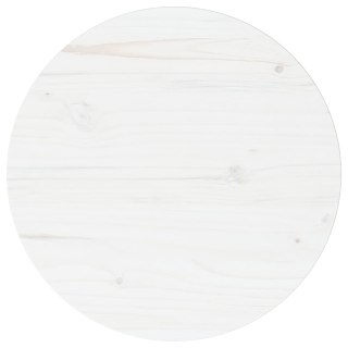  Blat stołu, biały, Ø40x2,5 cm, lite drewno sosnowe Lumarko!