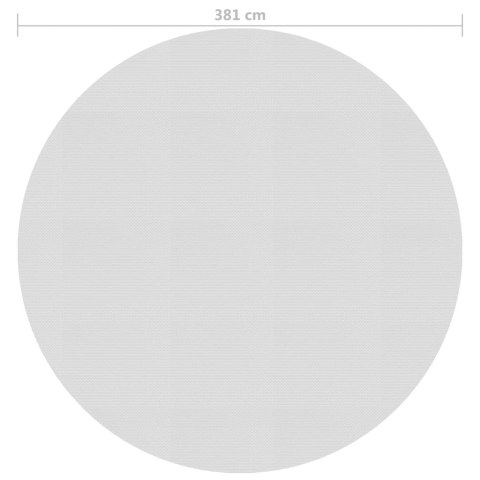  Pływająca folia solarna z PE, 381 cm, szara Lumarko!