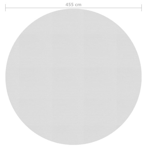  Pływająca folia solarna z PE, 455 cm, szara Lumarko!