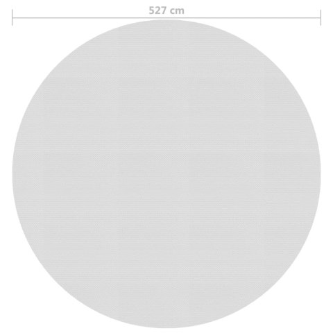  Pływająca folia solarna z PE, 527 cm, szara Lumarko!