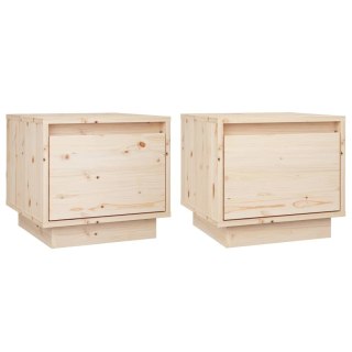 Szafki nocne, 2 szt., 35x34x32 cm, lite drewno sosnowe Lumarko!