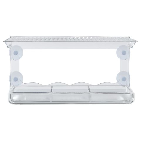  Karmniki dla ptaków, na parapet, 2 szt., akryl, 30x12x15 cm Lumarko!