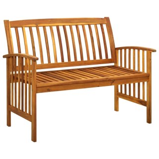  Ławka ogrodowa z poduszką, 119 cm, lite drewno akacjowe Lumarko!