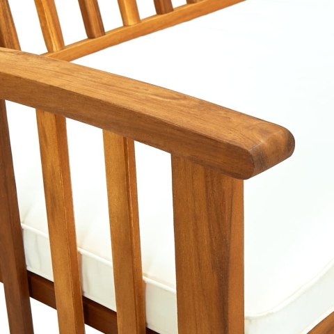  Ławka ogrodowa z poduszką, 147 cm, lite drewno akacjowe Lumarko!