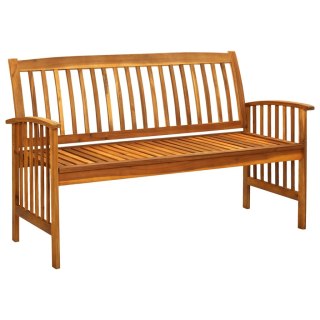  Ławka ogrodowa z poduszką, 147 cm, lite drewno akacjowe Lumarko!
