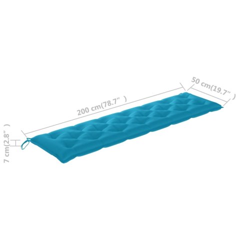  Poduszka na huśtawkę, jasnoniebieska, 200 cm, tkanina Lumarko!