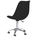  Obrotowe krzesło biurowe, czarne, tapicerowane tkaniną Lumarko!