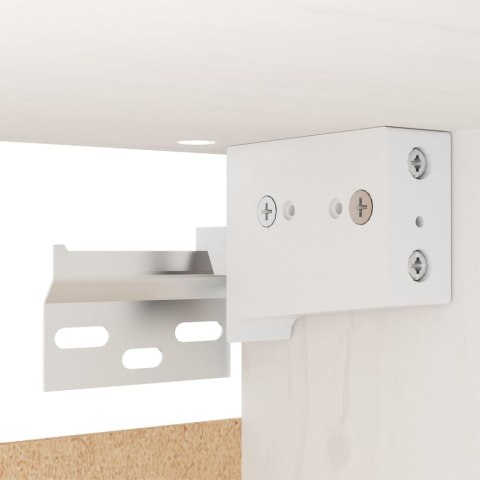  Szafki ścienne, 2 szt., białe, 30x30x100 cm, drewno sosnowe Lumarko!