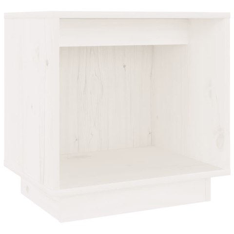  Szafka nocna, biała, 40x30x40 cm, lite drewno sosnowe Lumarko!