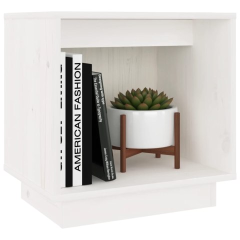  Szafki nocne, 2 szt., białe, 40x30x40 cm, lite drewno sosnowe Lumarko!