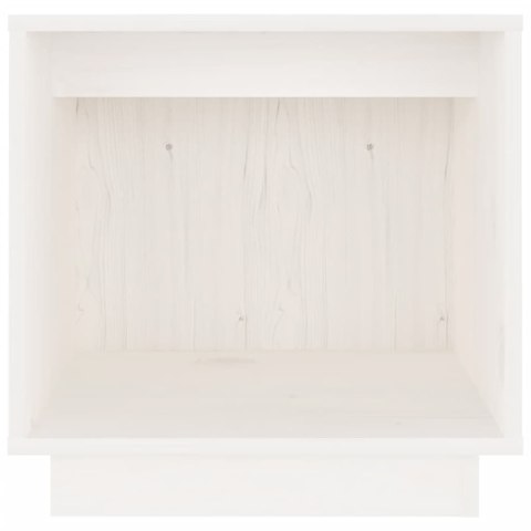  Szafki nocne, 2 szt., białe, 40x30x40 cm, lite drewno sosnowe Lumarko!