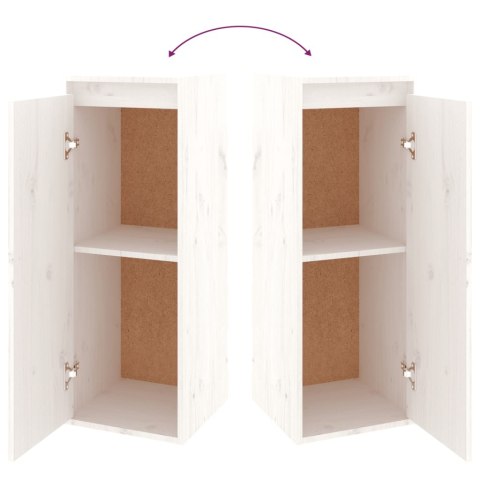  Szafki pod TV, 6 szt., białe, lite drewno sosnowe Lumarko!