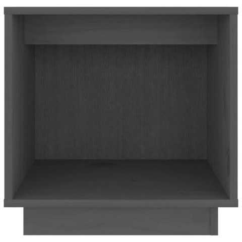  Szafki nocne, 2 szt., szare, 40x30x40 cm, lite drewno sosnowe Lumarko!