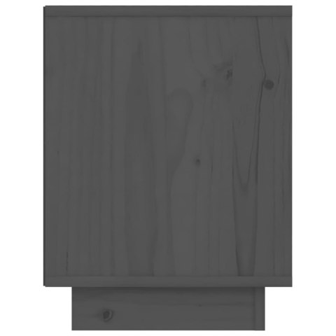  Szafki nocne, 2 szt., szare, 40x30x40 cm, lite drewno sosnowe Lumarko!