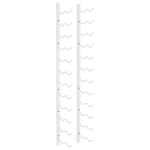  Ścienny uchwyt na 24 butelki wina, biały, żelazny Lumarko!