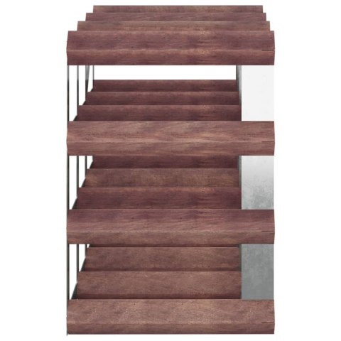  Stojak na 12 butelek wina, brązowy, lite drewno sosnowe Lumarko!