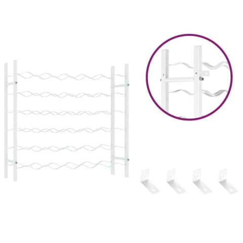  Stojak na 36 butelek wina, biały, metalowy Lumarko!