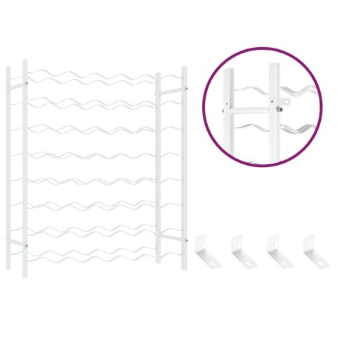  Stojak na 48 butelek wina, biały, metalowy Lumarko!