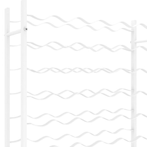  Stojak na 48 butelek wina, biały, metalowy Lumarko!