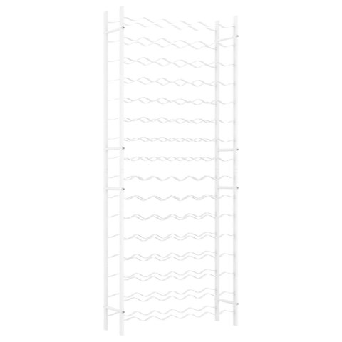  Stojak na 96 butelek wina, biały, metalowy Lumarko!