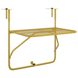  Stolik balkonowy, złoty, 60x40 cm, stalowy Lumarko!