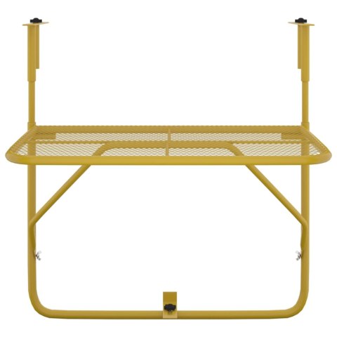  Stolik balkonowy, złoty, 60x40 cm, stalowy Lumarko!