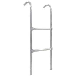  2-stopniowa drabinka do trampoliny, stalowa, srebrna, 82,5 cm Lumarko!