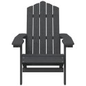  Krzesła ogrodowe Adirondack, 2 szt., HDPE, antracytowe Lumarko!