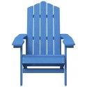  Krzesła ogrodowe Adirondack, 2 szt., HDPE, niebieskie Lumarko!