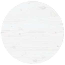  Blat stołu, biały, Ø60x2,5 cm, lite drewno sosnowe Lumarko!
