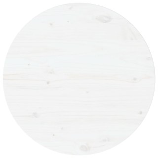  Blat stołu, biały, Ø60x2,5 cm, lite drewno sosnowe Lumarko!
