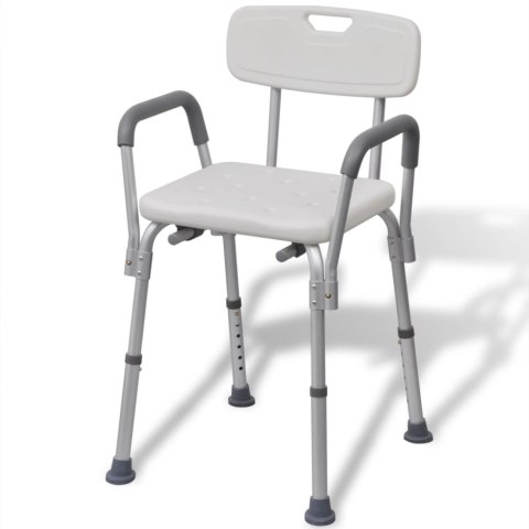  Krzesło pod prysznic z aluminium, białe Lumarko!