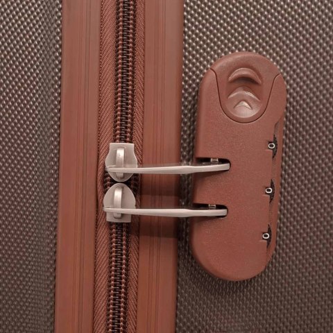  Zestaw walizek na kółkach w kolorze kawy, 4 szt. Lumarko!