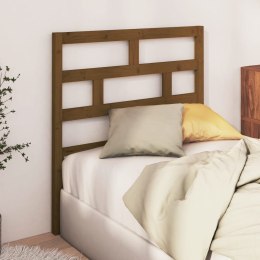  Wezgłowie łóżka, brązowe, 96x4x100 cm, lite drewno sosnowe Lumarko!