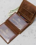 Męski portfel skórzany z zewnętrzną kieszonką do płatności — Always Wild
