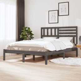  Rama łóżka, szara, lite drewno sosnowe, 160 x 200 cm Lumarko!