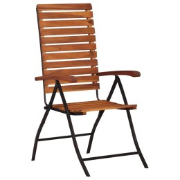  Rozkładane krzesła ogrodowe, 2 szt., lite drewno akacjowe Lumarko!