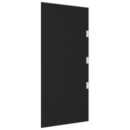 Lumarko Ścianka do zadaszenia drzwi, czarna, 50x100 cm, szkło hartowane!