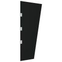  Ścianka do zadaszenia drzwi, czarna, 50x100 cm, szkło hartowane Lumarko!