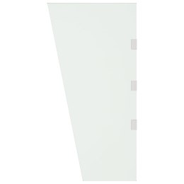 Lumarko Ścianka do zadaszenia drzwi, przezroczysta, 50x100 cm, szkło!