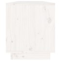  Szafka pod TV, biała, 110,5x34x40 cm, lite drewno sosnowe Lumarko!