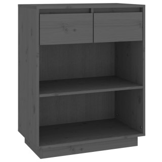  Szafka, szara, 60x34x75 cm, lite drewno sosnowe Lumarko!