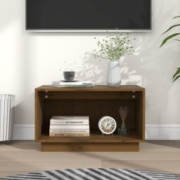  Szafka pod telewizor, miodowy brąz, 60x35x35 cm, drewno sosnowe Lumarko!