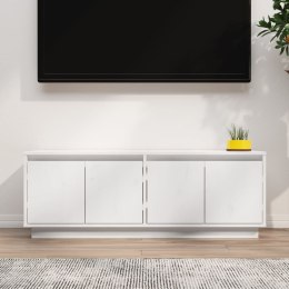 Szafka pod telewizor, biała, 110x34x40 cm, lite drewno sosnowe Lumarko!