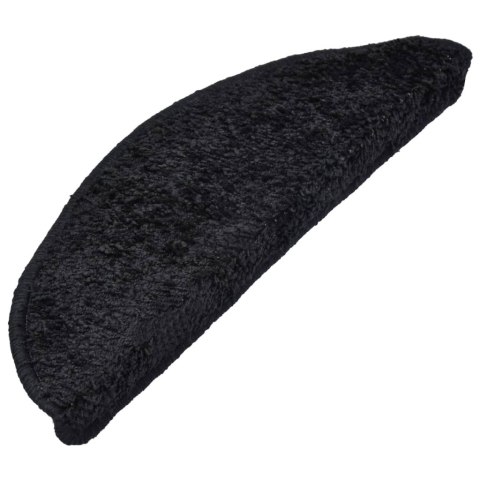  Nakładki na schody, 10 szt., 65x25 cm, czarne Lumarko!