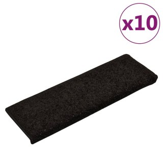  Nakładki na schody, 10 szt., 65x25 cm, czarne Lumarko!