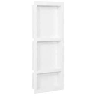  Wnęka prysznicowa z 3 półkami, biała matowa, 41x99x9 cm Lumarko!