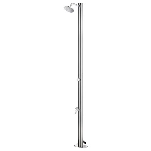  Prysznic ogrodowy z brązową podstawą, 220 cm, stal nierdzewna Lumarko!